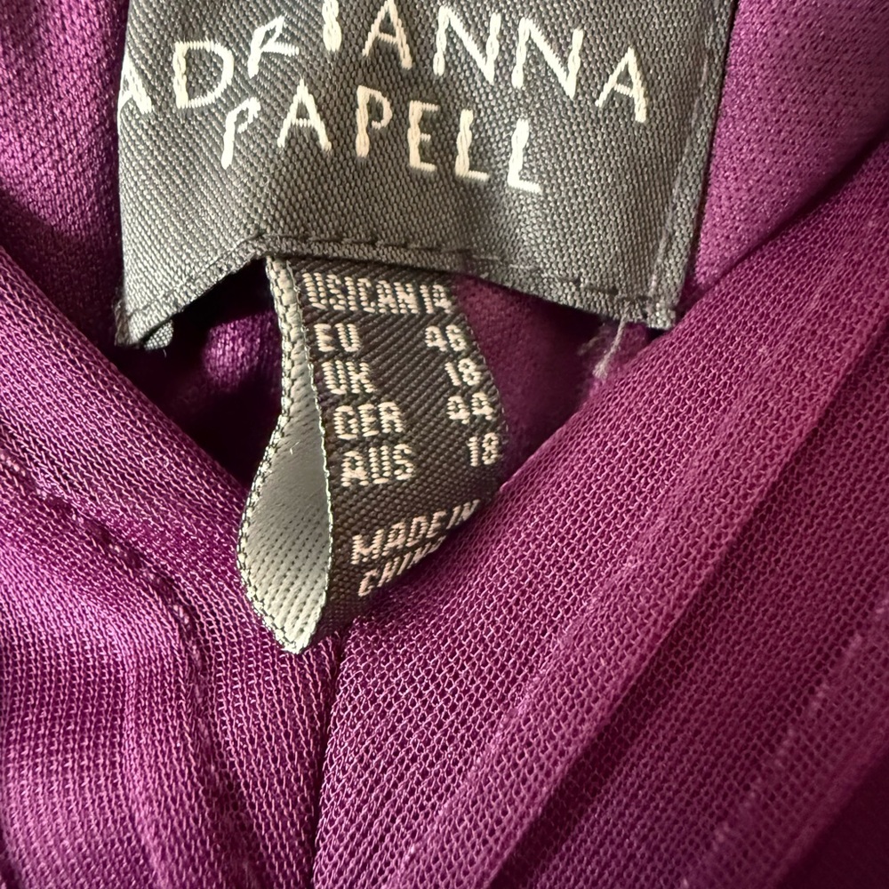 Adrianna Papell Rich Purple Dress - Picture 4 of 8
